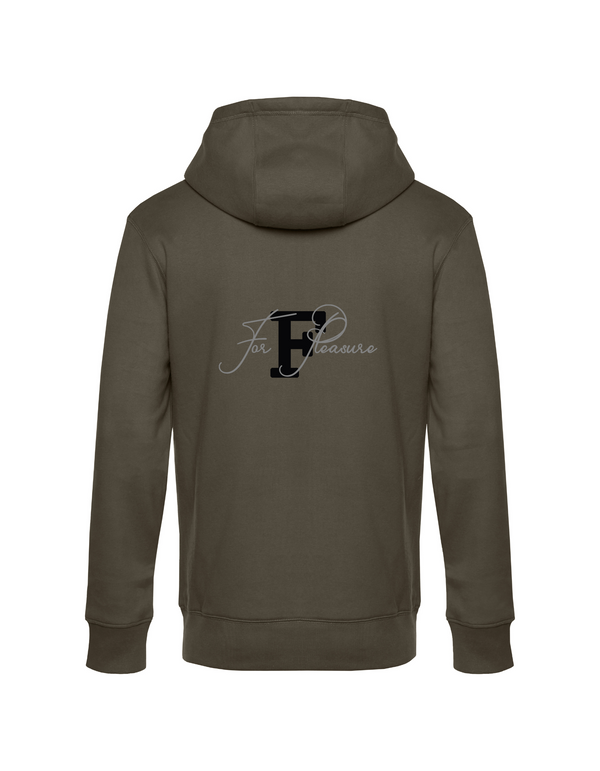 FOR PLEASURE MIT SCHWARZEM BUCHSTABEN  HERREN ZIPPED HOODIE | PERSONALISIERBAR MIT DEINEM EIGENEN PFERDE- ODER TIERNAMEN