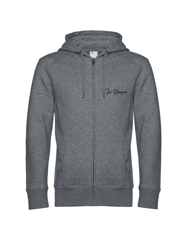 FOR PLEASURE HERREN ZIPPED HOODIE | PERSONALISIERBAR MIT DEINEM EIGENEN PFERDE- ODER TIERNAMEN, GEBURTSJAHR & BILD