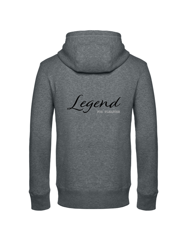 LEGEND HERREN ZIPPED HOODIE | PERSONALISIERBAR MIT DEINEM EIGENEN PFERDE- ODER TIERNAMEN