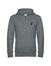 FOR PLEASURE MIT SCHWARZEM BUCHSTABEN  HERREN ZIPPED HOODIE | PERSONALISIERBAR MIT DEINEM EIGENEN PFERDE- ODER TIERNAMEN