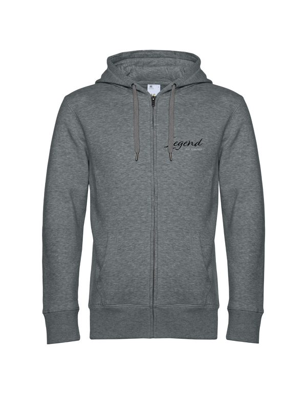 LEGEND HERREN ZIPPED HOODIE | PERSONALISIERBAR MIT DEINEM EIGENEN PFERDE- ODER TIERNAMEN