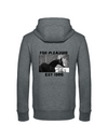 FOR PLEASURE 1986 HERREN ZIPPED HOODIE | PERSONALISIERBAR MIT DEINEM EIGENEN PFERDE- ODER TIERNAMEN, GEBURTSJAHR & BILD