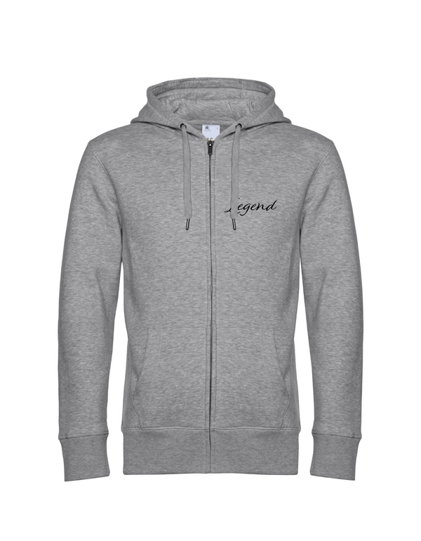 LEGEND HERREN ZIPPED HOODIE | PERSONALISIERBAR MIT DEINEM EIGENEN PFERDE- ODER TIERNAMEN