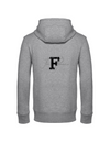 FOR PLEASURE MIT SCHWARZEM BUCHSTABEN  HERREN ZIPPED HOODIE | PERSONALISIERBAR MIT DEINEM EIGENEN PFERDE- ODER TIERNAMEN