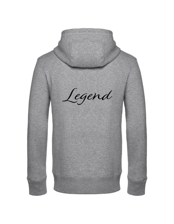 LEGEND HERREN ZIPPED HOODIE | PERSONALISIERBAR MIT DEINEM EIGENEN PFERDE- ODER TIERNAMEN