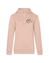 FUNKY FRED WITH HEART WOMEN HOODIE | PERSONALIZE WITH YOUR OWN HORSE OR ANIMAL NAME