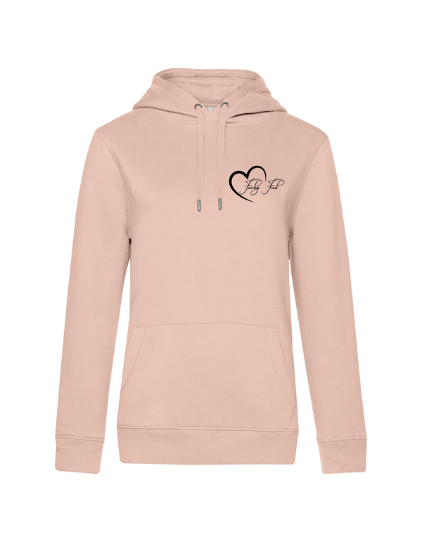 FUNKY FRED WITH HEART WOMEN HOODIE | PERSONALIZE WITH YOUR OWN HORSE OR ANIMAL NAME