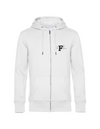 FOR PLEASURE MIT SCHWARZEM BUCHSTABEN  HERREN ZIPPED HOODIE | PERSONALISIERBAR MIT DEINEM EIGENEN PFERDE- ODER TIERNAMEN