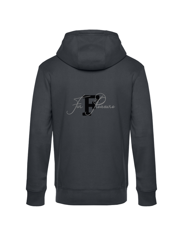 FOR PLEASURE MIT SCHWARZEM BUCHSTABEN  HERREN ZIPPED HOODIE | PERSONALISIERBAR MIT DEINEM EIGENEN PFERDE- ODER TIERNAMEN