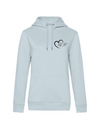 FUNKY FRED WITH HEART WOMEN HOODIE | PERSONALIZE WITH YOUR OWN HORSE OR ANIMAL NAME