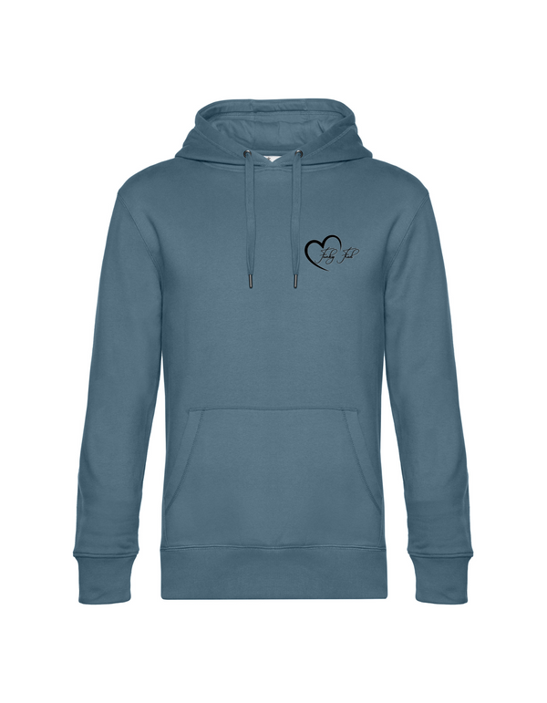 FUNKY FRED MIT HERZ HERREN HOODIE | PERSONALISIEBAR MIT DEINEM EIGENEN PFERDE- ODER TIERNAMEN