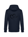 FUNKY FRED MIT HERZ HERREN ZIPPED HOODIE | PERSONALISIERBAR MIT DEINEM EIGENEN PFERDE- ODER TIERNAMEN