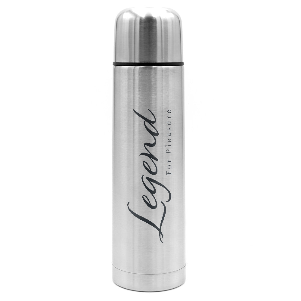 Legend | Personalisierbare Thermosflasche Silber