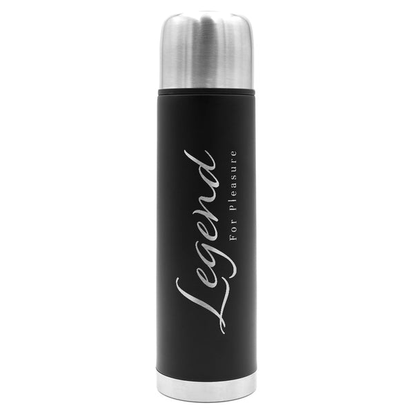 Legend | Personalisierbare Thermosflasche Schwarz