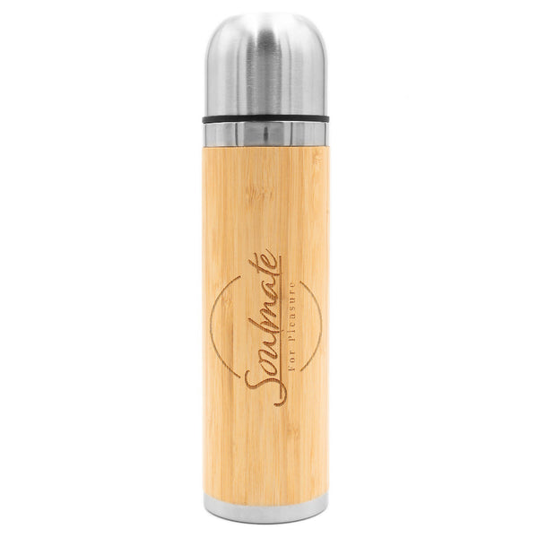 Soulmate | Personalisierbare Thermosflasche Bambus